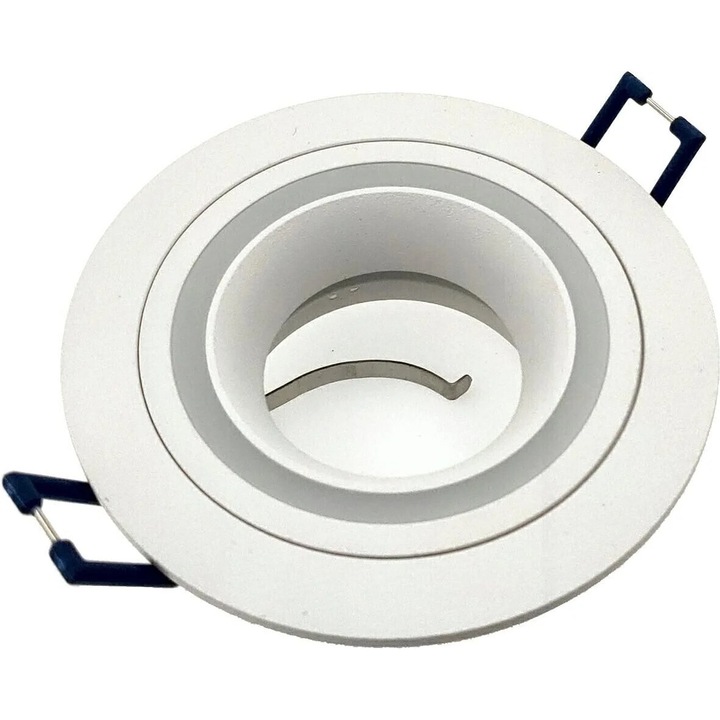 Spot LED incastrabil Trubus, alb, GU10, 50W max, IP20, O80 mm, aluminiu