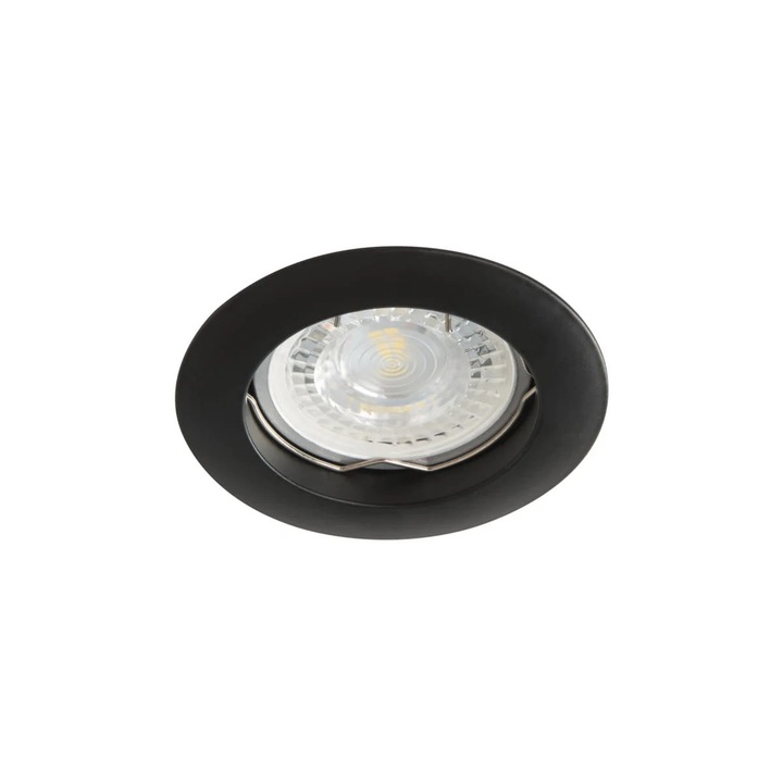Прожектор за вграждане Kanlux VIDI, цилиндричен, 1xGX5.3, 50W, черен, 8см, IP20