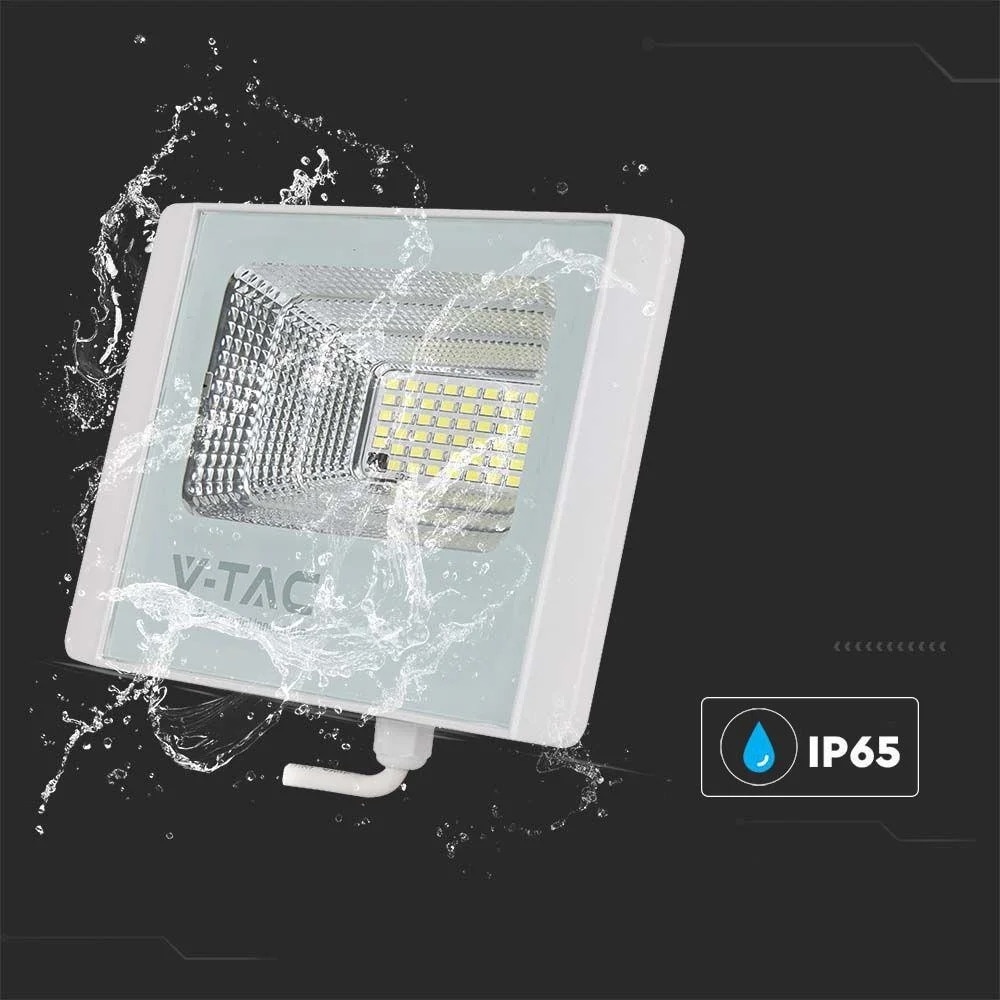 Proiector Led Vtac Proiector LED Solar V-TAC 12W, Alb, IP65, Control cu Telecomanda - eMAG.ro