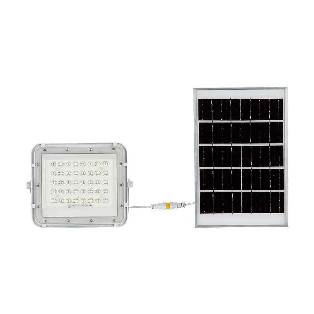 Proiector Led Vtac Proiector Solar LED V-TAC, 6W, Alb, IP65, Telecomanda, Timer, 174x260mm ...