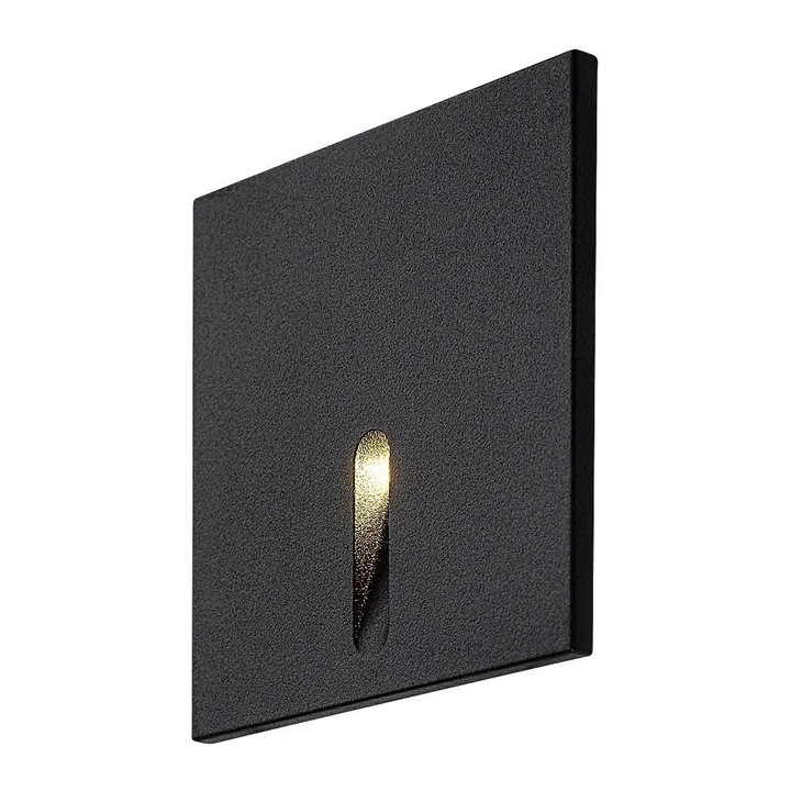 Lampa de perete Rabalux Boven, LED 3W, neagra, 6.5x7.5cm, IP20