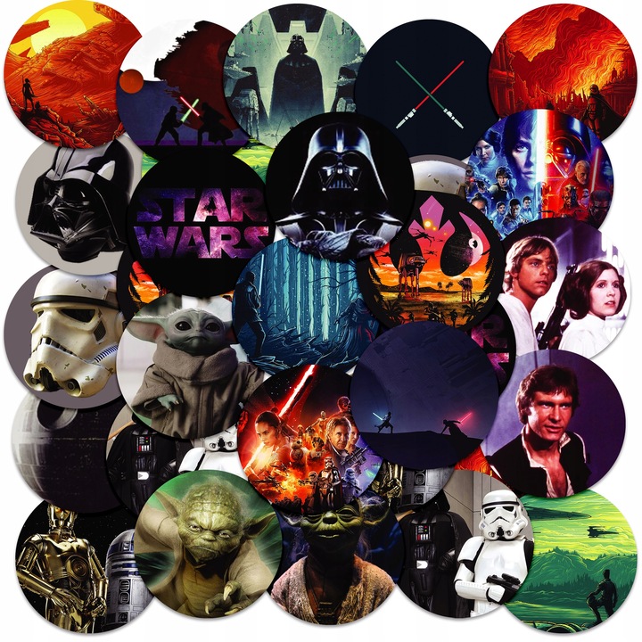 Комплект стикери, World Case, 23 части, 4 см, различни дизайни