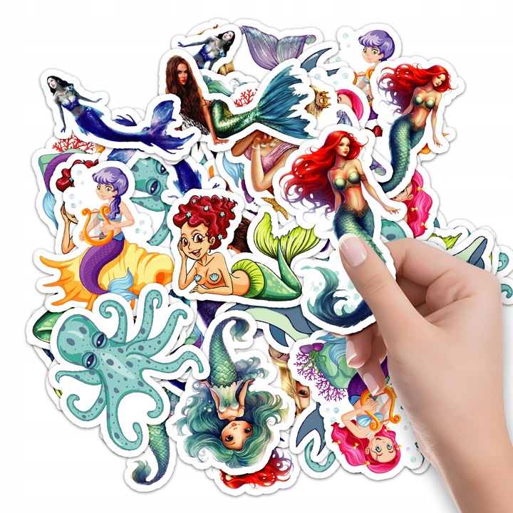 Комплект от 10 стикера, World Case, русалки