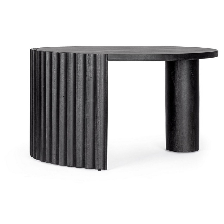 Masuta lemn mango negru Orissa 80x45 cm