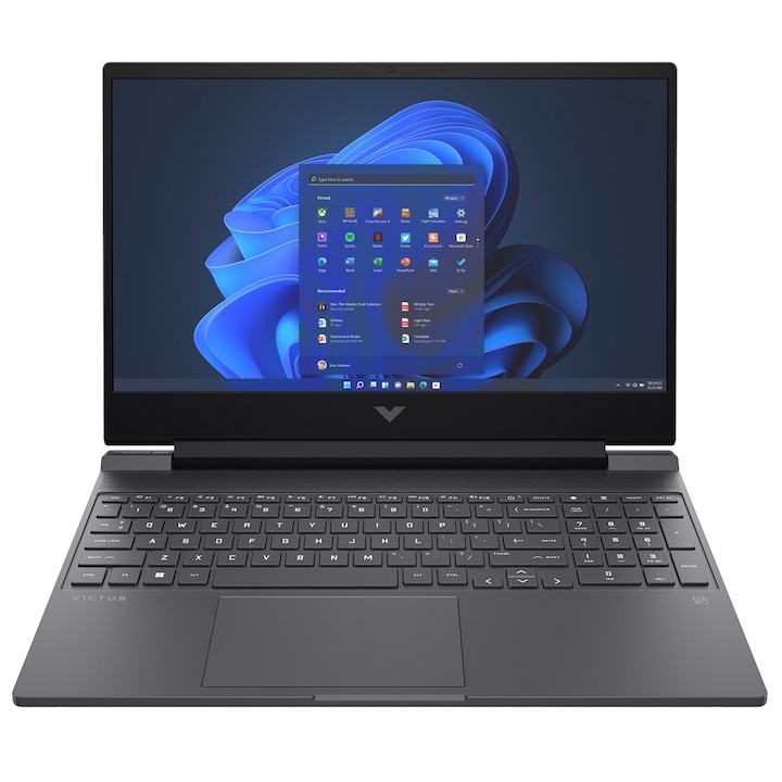 HP Victus 15 laptop, 15,6" Full HD, Intel® Core™ i5 12450H 4,4 GHz-ig, 16 GB RAM DDR4 3200, 512 GB SSD, NVIDIA® GeForce® RTX 3050 4 GB, Bang & Olufsen, Mi Windows 11 Home DDR