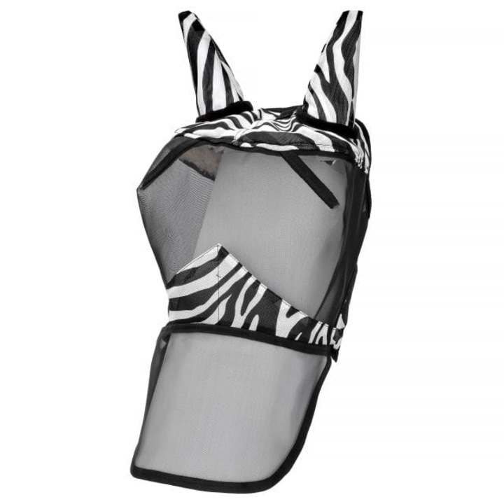 Casca cal Start Zebra fülekkel és orral, fekete/fehér, COB méret