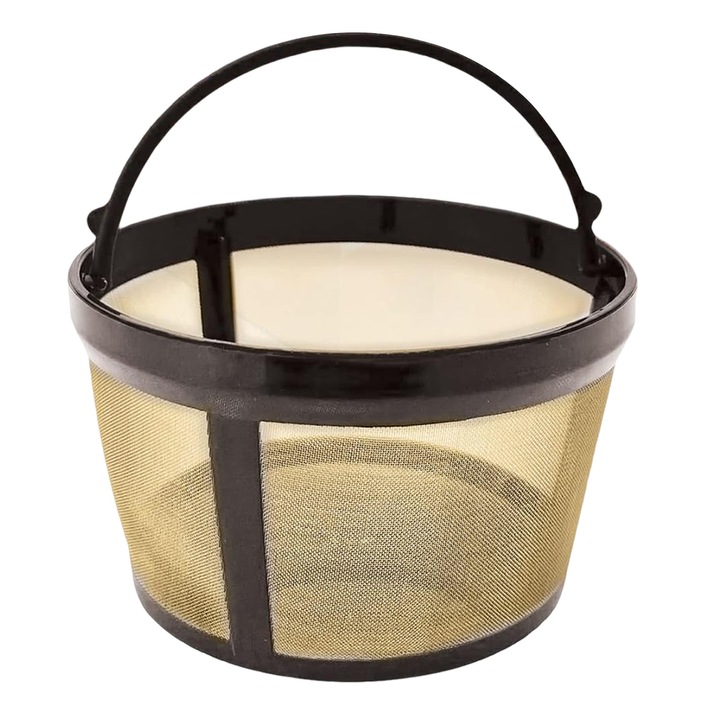 Филтър за кафе машина Enforose, Неръждаема стомана, Ретро стил, Черен