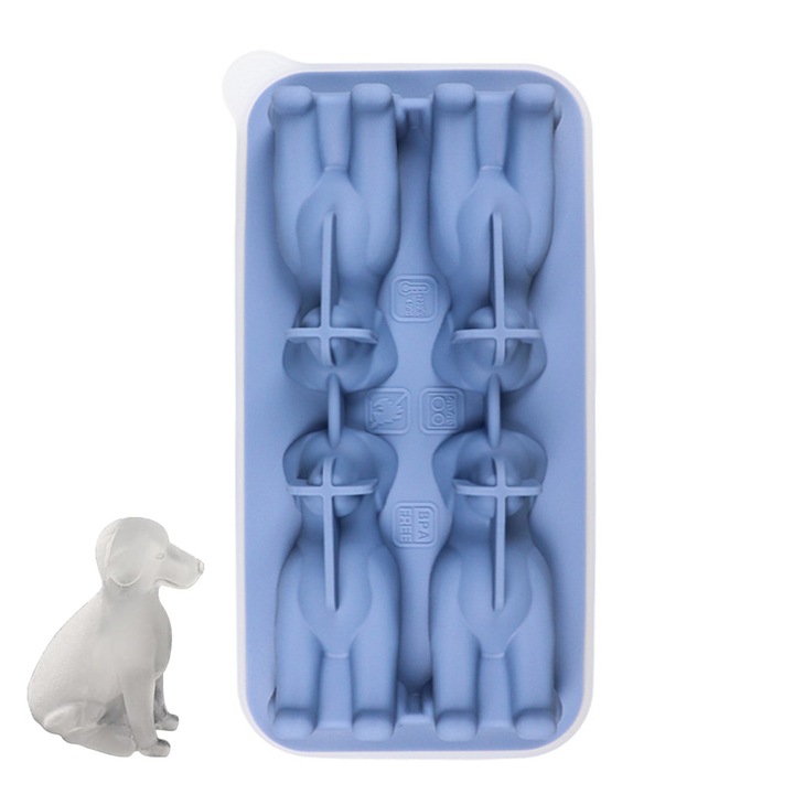 Jégkocka forma, Enforose, Labrador Retriever modell, szilikon, 18x9x5cm, zöld