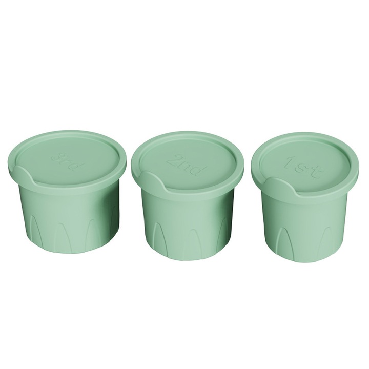 Jégkocka forma, Enforose, 3 darabos szett, szilikon, rózsaszín, 9,1x8,5x7,5cm