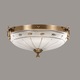 Plafoniera BUSSY LIGHTING 3039 diametru 33cm, 2xE27, alama,metal, finisaj bronz-antiq / sticla-cristal