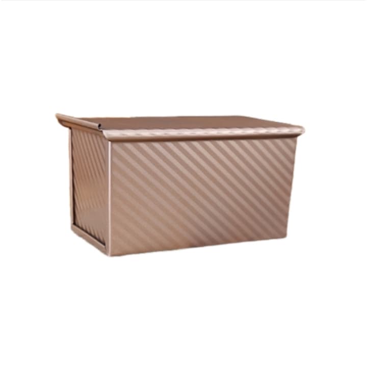 HESIGND tapadásmentes kenyérsütő forma fedővel, 0,45 kg űrtartalommal, szénacél