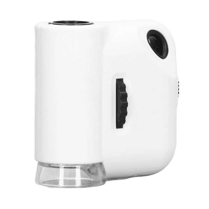 55X мини микроскоп, акрилна оптична леща, с LED, преносим размер