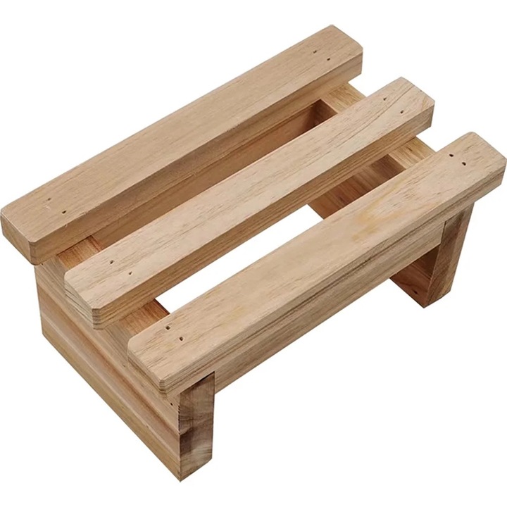 Малък детски стол, многоцветен, 22x13x10см, изработен от дърво