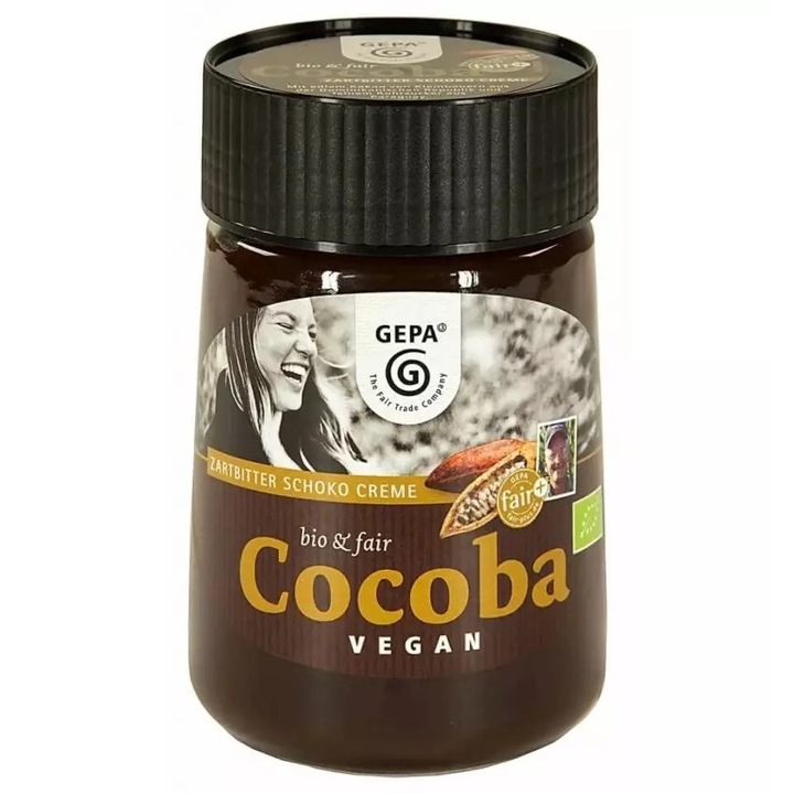 Cocoba crema de ciocolata neagra bio si fairtrade, 400g Gepa