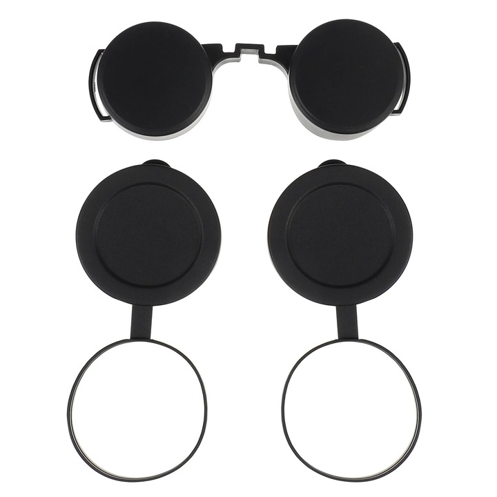 Capace de obiectiv pentru binoclu, set de 3, negru, 12x6x1cm