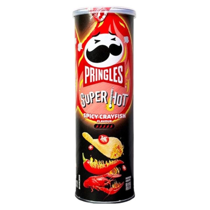 Pringles, Super Hot, Spicy Crayfish, CHN
