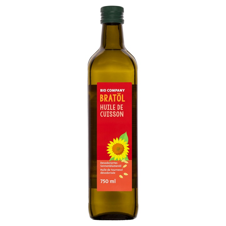 Ulei pentru Prajit Bio Dezodorizat din Floarea Soarelui Bio Company 750 ml