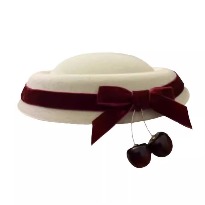 Hajcsat, cseresznyepiros papa sapka hajcsat, piros