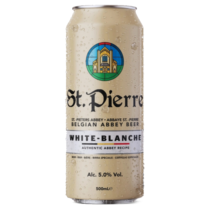 St. Pierre White 5% apátsági búzasör 0, 5L dobozos