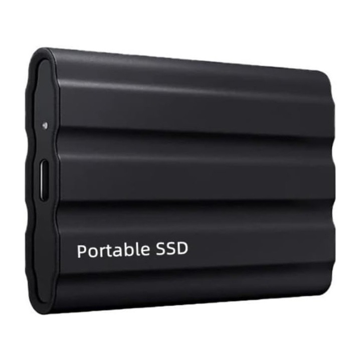 Külső merevlemez SSD, USB 3.0, 4 TB, alumínium, hordozható, PC-hez, Mac-hez, asztali számítógéphez és laptophoz, OUYLAF, fekete