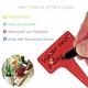 Set 150 Etichete pentru Plante, SINBINTA, Etichete Reutilizabile T din, Accesorii unelte gradinarit, Flexibil, Suprafata neteda, Rezistente la intemperii, Protectie UV, Instalare usoara, PVC, 10x6cm, Multicolor