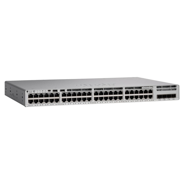 Cisco Catalyst 9200 48 portos, 8xmGig PoE+ Switch Network Essentials