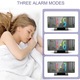 Ceas cu Alarma de Proiectie, SINBINTA, Ceas Multifunctional cu LED si Proiectie, Proiectie pana la 5m, Cu proiector rotativ la 180°, 4 niveluri de lumina reglabile, 3 setari de alarma, Functie snooze, Temperatura, Datei, ABS, 18x7.5cm, Negru