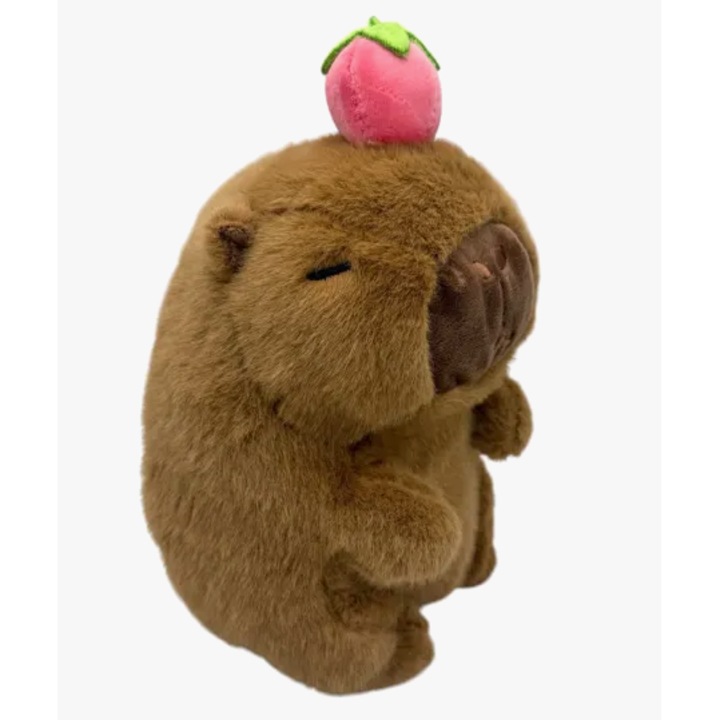 Очарователна плюшена капибара, с ягода, 24×11 см, +3 години ZENTORIA ®