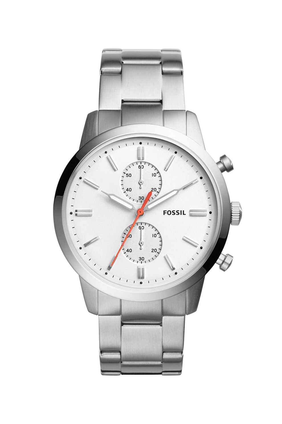 Fossil, Ceas cronograf Townsman, Argintiu