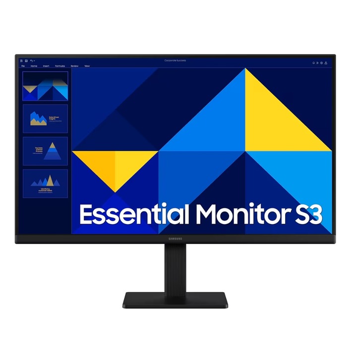 Monitor IPS LED Samsung 24" LS24D304GAUXEN, Full HD 1920 x 1080, DVI, HDMI, 5 ms fekete