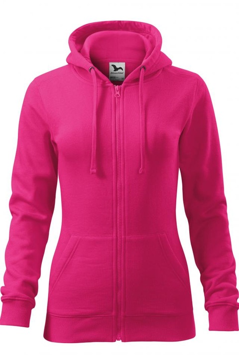 Hanorac pentru dama Trendy Zipper, Violet