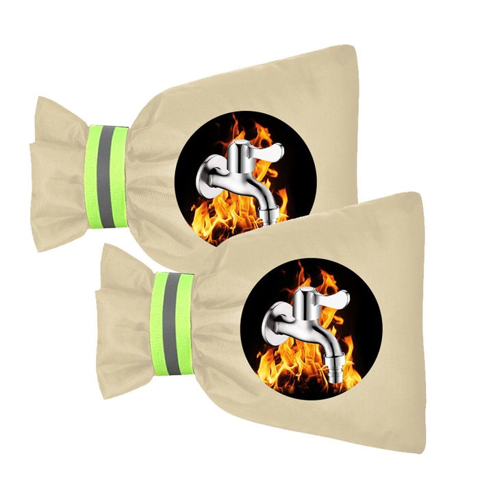 Capac robinet de iarna in aer liber, geanta de congelare pentru robinet de gradina in aer liber, suport pentru stilou cu furtun inalt, strat de izolatie reutilizabil pentru tevi antigel