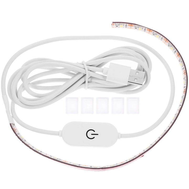 Banda LED autoadeziva 2m, alb rece 6500K, 200x1.5x0.3cm