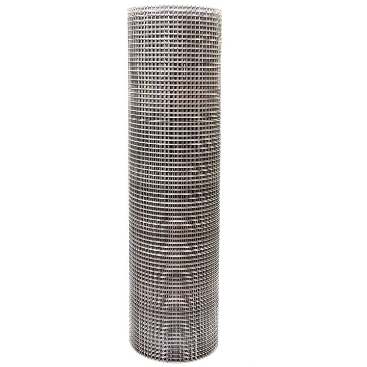 Plasa antirozatoare 50cm 13x13 fi1.4mm sudata zincata 5mb