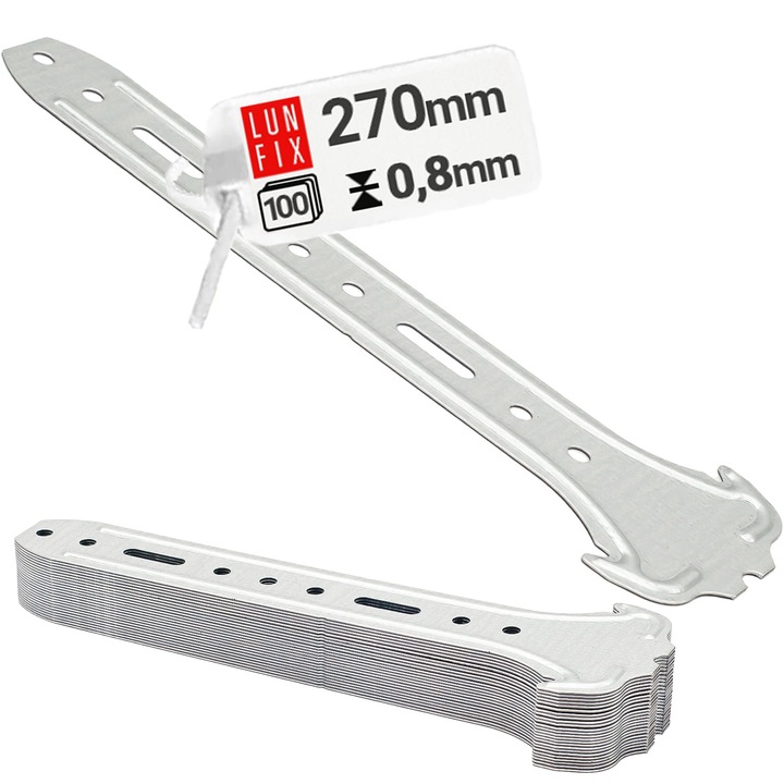 Umeras ancora mansarda Lun Fix, 270x0,8mm, otel galvanizat, set 100 buc