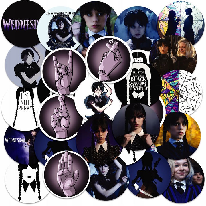 Комплект 23 стикера, World Case, Wednesday