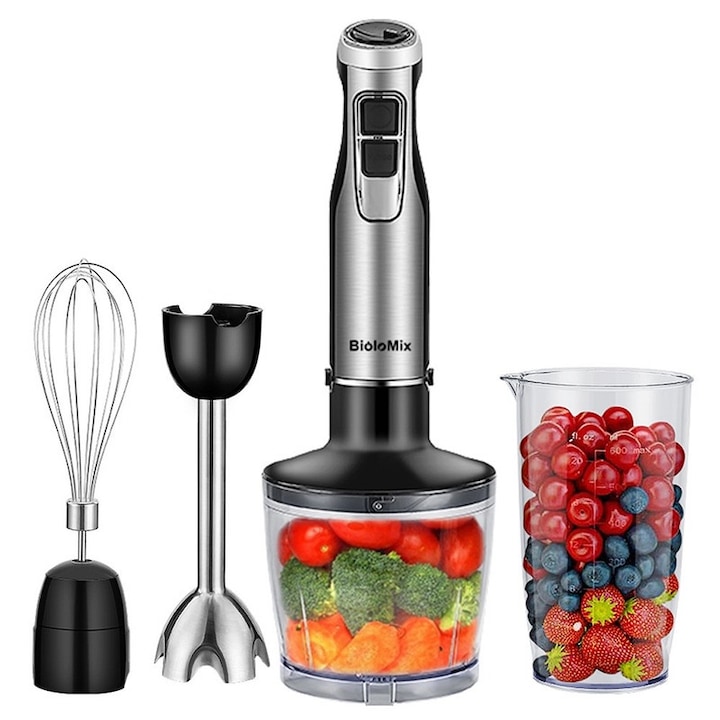 Blender BIOLOMIX SF701, 1300W, 1.5L borcan de sticla, 2 viteze, functie pulse