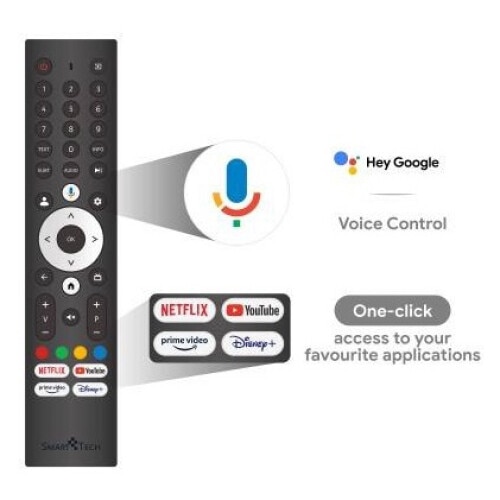 Televizor SmartTech 50UG02V, 126 cm, Google TV, 4K Ultra HD, Clasa E