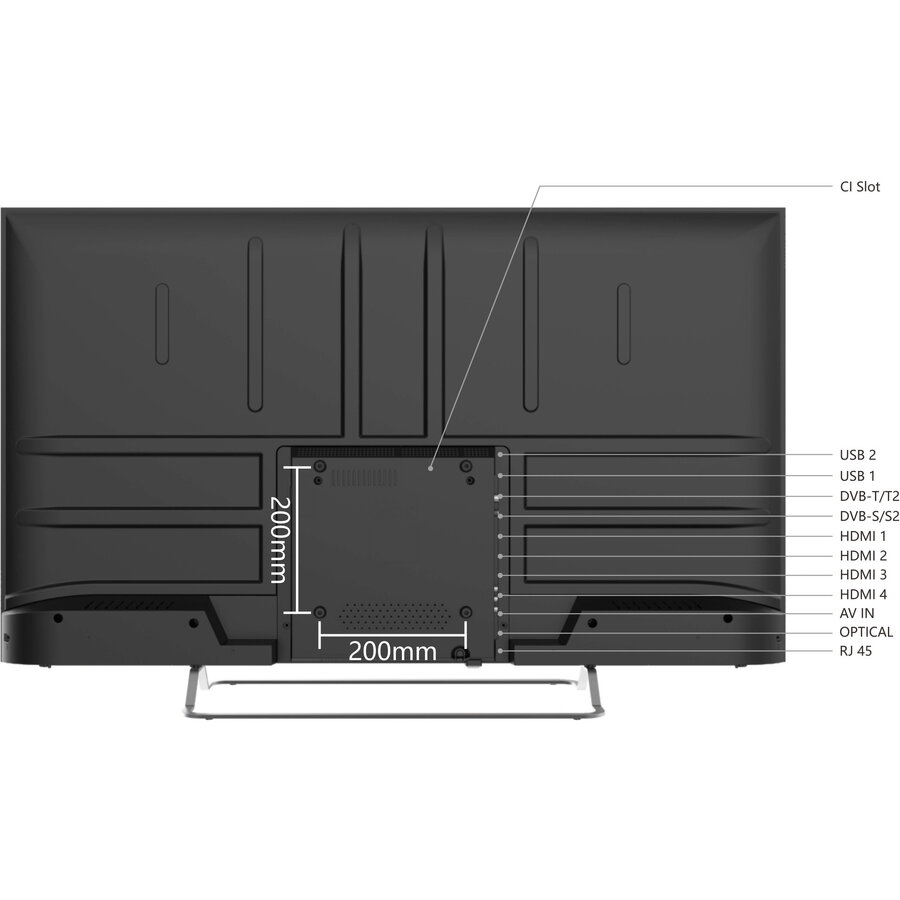 Televizor SmartTech 50UG02V, 126 cm, Google TV, 4K Ultra HD, Clasa E