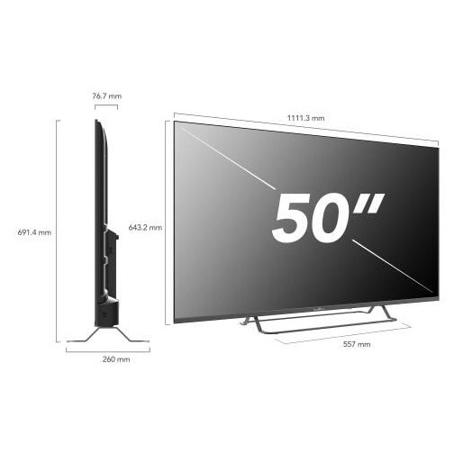 Televizor SmartTech 50UG02V, 126 cm, Google TV, 4K Ultra HD, Clasa E