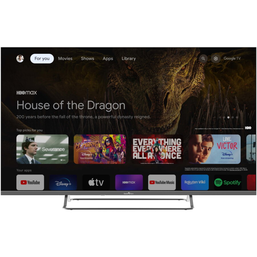 Televizor SmartTech 50UG02V, 126 cm, Google TV, 4K Ultra HD, Clasa E