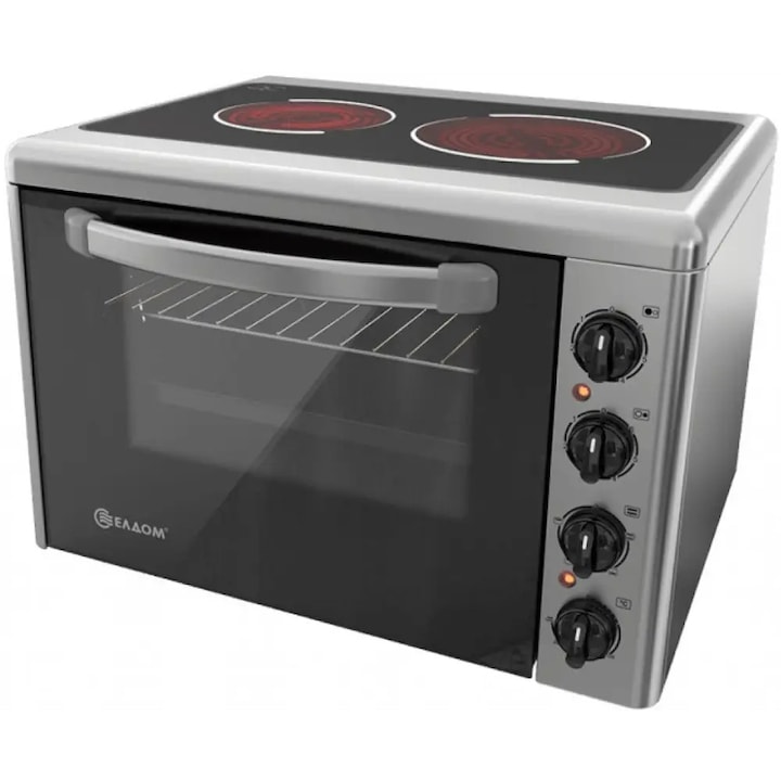 Cuptor electric cu aburi Whirlpool OMSK58RU1SB, termoobiect, 5 niveluri, negru, 59,5x59,5x55,1cm
