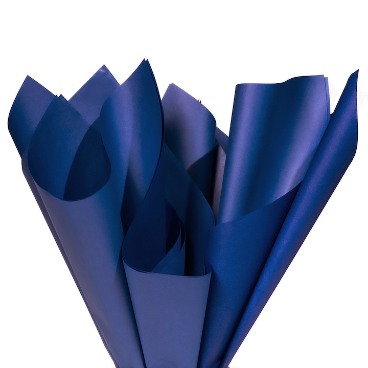 Set 200 bucati Hartie de matase ROYAL BLUE, 28 g, 36 x 50cm