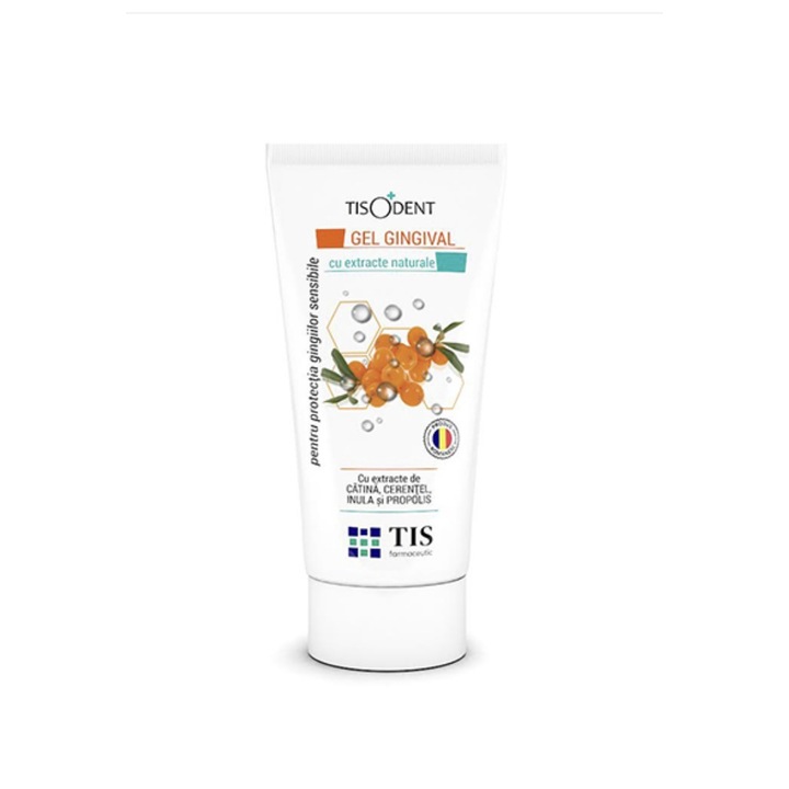 Гел за венци за защита на чувствителни венци с екстракт от морски зърнастец, жълтурчета, инула и прополис 50 мл, Тисодент