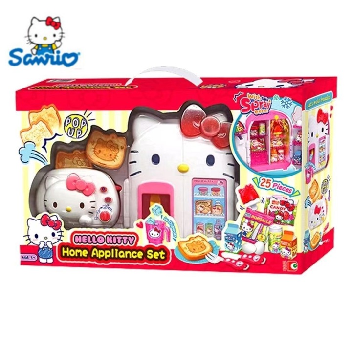 Set de aparate mici Hello Kitty, 50x12x31.5cm, multicolor, pentru copii de 3 ani si peste