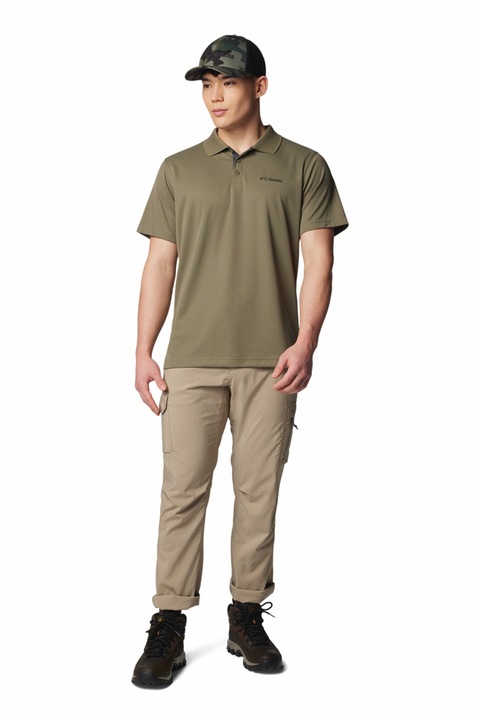 Columbia, Тениска Utilizer™ UPF 30 с яка, Каки, 2XL