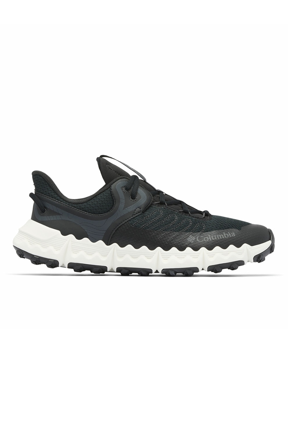 Columbia, Pantofi sport low-cut cu detaliu logo Voyager FLX, Negru, Gri inchis, 9