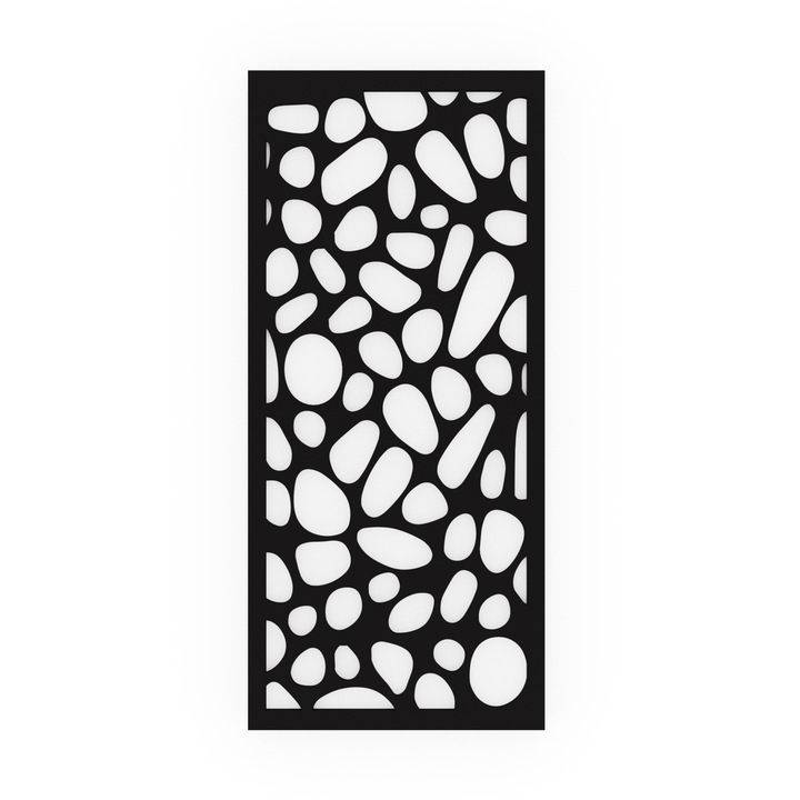 Panou decorativ, Rocks, MDF 18, Negru, 2050x900 mm