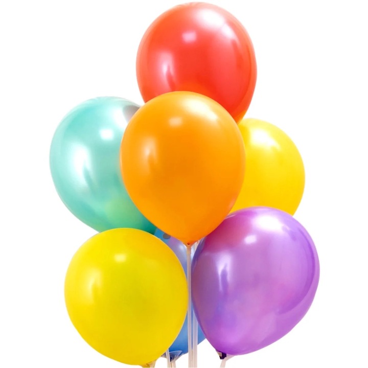 Set de 100 baloane latex colorate, 10 inch