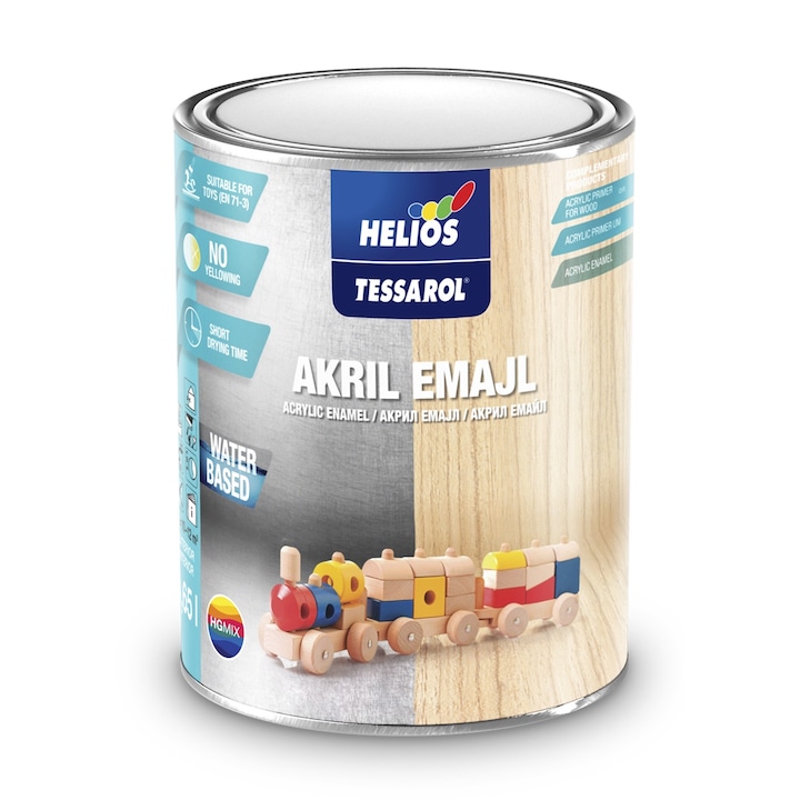Email acrilic RAL 8017 maro satin HELIOS TESSAROL 0.65 L